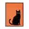 Stupell Industries Bold Black Cat Silhouette Framed Giclee Art